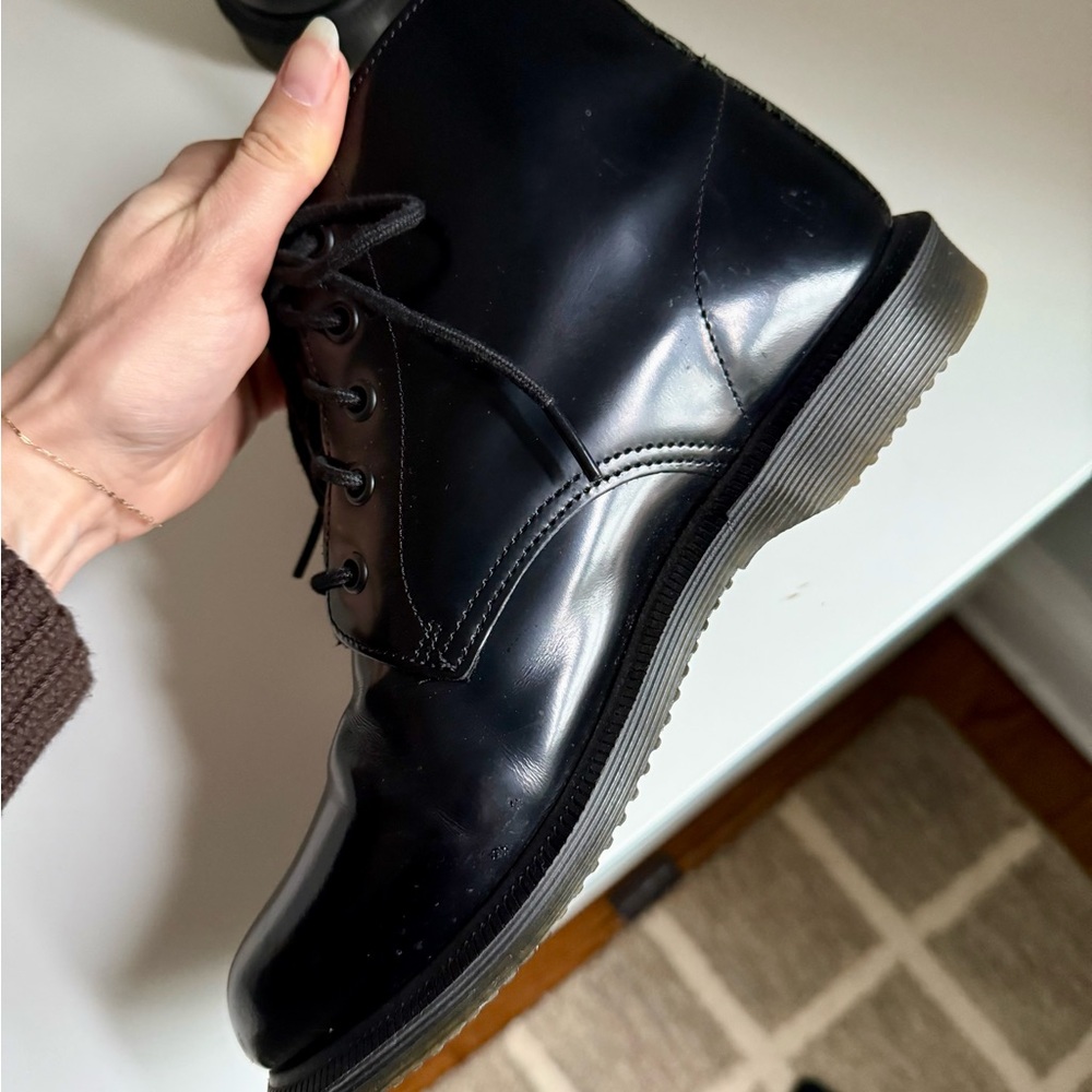 Dr. Martens Emmeline Black Lace Up Boots - Picture 7 of 9